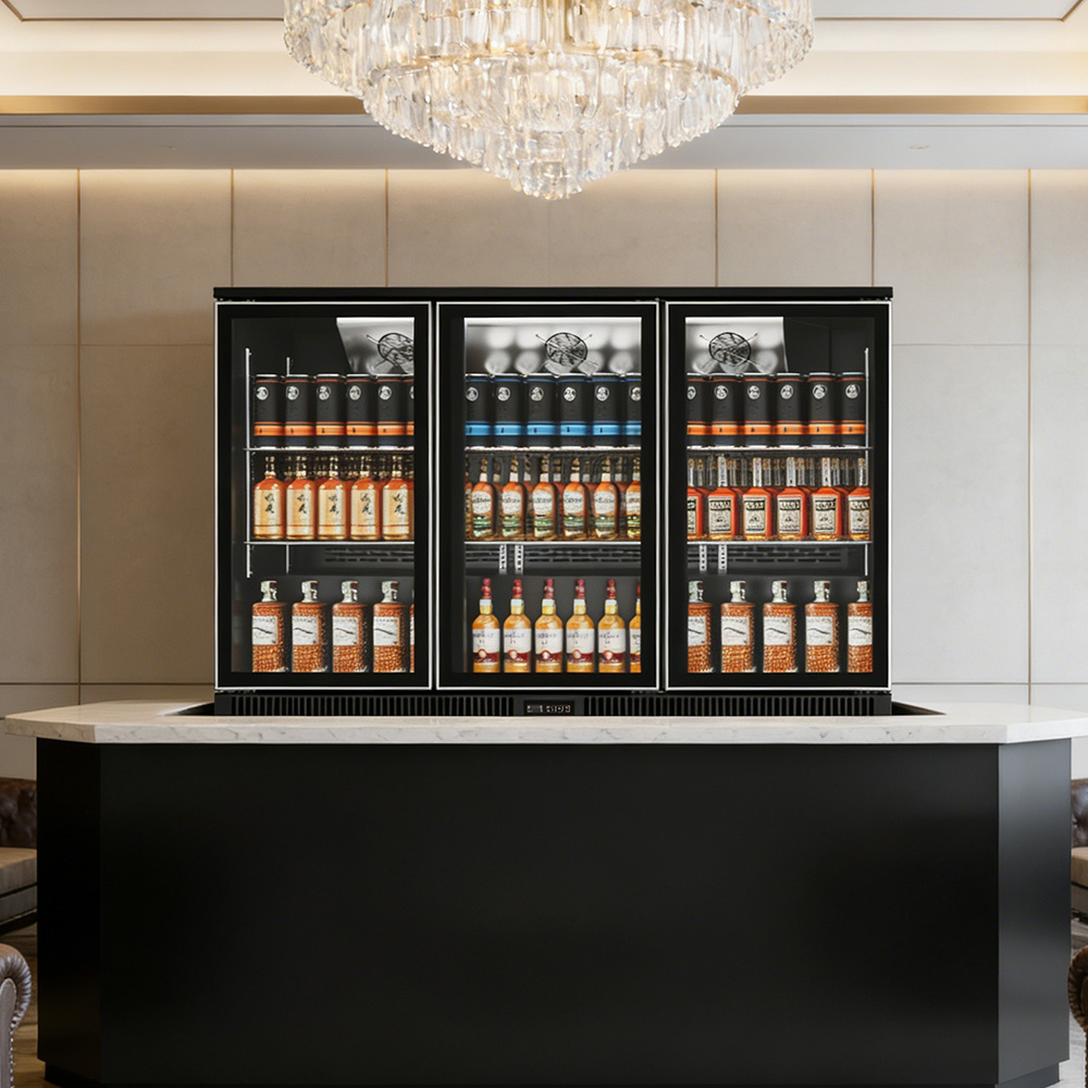 Wine And Beer Undercounter Fridge - 미니 음료 냉장고 3도어 바 냉장고