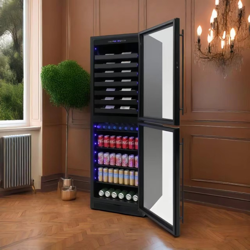 Wine Beer Dual Zone - 24인치 와이드형 지능형 전기 음료 냉장고,