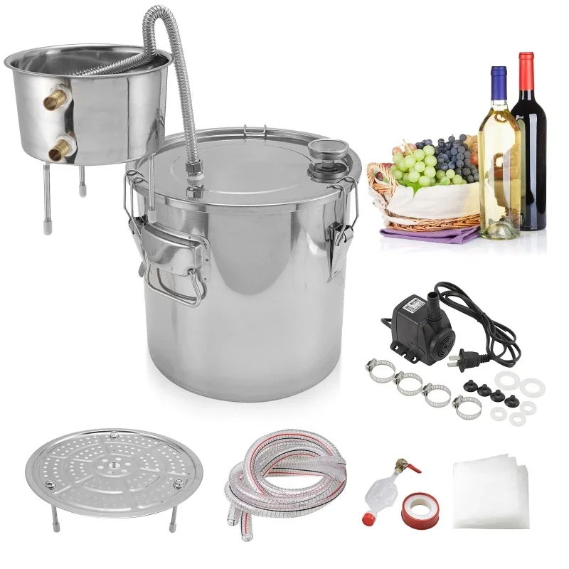 Beer Wine Kit - 22L 알코올 증류기 DIY 문샤인 증류주