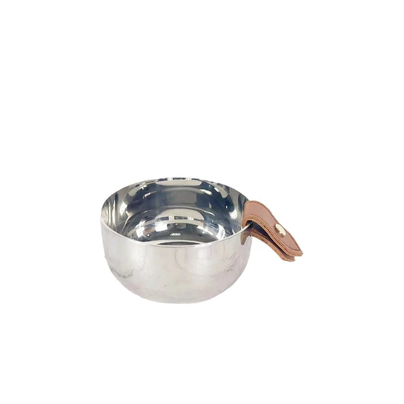 Ice Bucket Silver - 현대적인 가죽 실버 메탈 샴페인 레드