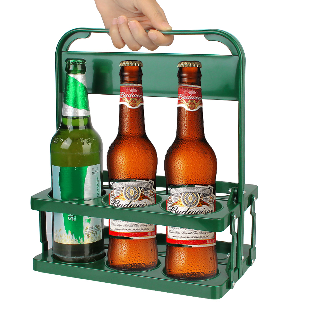 재사용 가능한 내구성 접이식 맥주 병 캐리어 컵 주최자 - Wine Beer Type 리뷰 및 가격