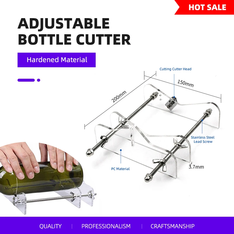 새로운 유리병 절단기, DIY 공예 프로젝트용 조절 가 - Beer Wine Kit 리뷰 및 가격