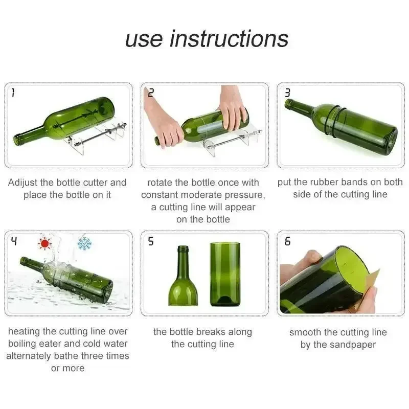 새로운 유리병 절단기, DIY 공예 프로젝트용 조절 가 - Beer Wine Kit 리뷰 및 가격
