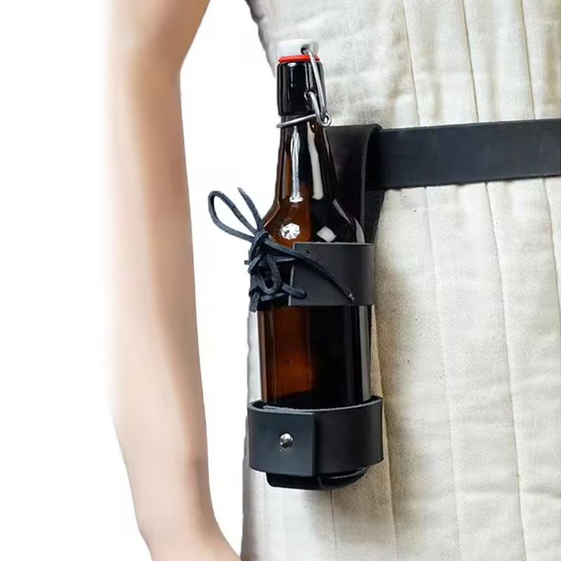 중세 바이킹 물병 파우치 PU 가죽 맥주병 홀스터 와인 - Beer Wine Kit 리뷰 및 가격