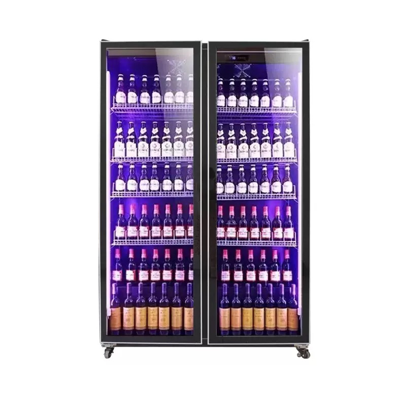 더블 도어 에어 쿨링 냉장고 음료 디스플레이 캐비닛 조 - Wine Beer Dual Zone 리뷰 및 가격