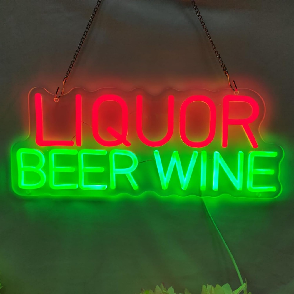주류 맥주 와인 LED 네온사인 벽 장식, 5V 사업용 - Wine Beer Liquor Store 리뷰 및 가격
