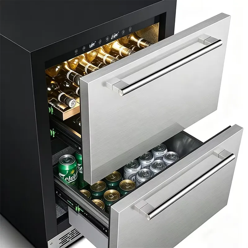 블랙 색상의 견고한 스테인리스 스틸 소재로 제작된 14 - Wine Beer Dual Zone 리뷰 및 가격