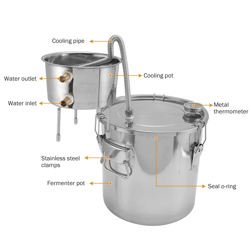 22L 알코올 증류기 DIY 문샤인 증류주 위스키 맥주 - Beer Wine Kit 리뷰 및 가격