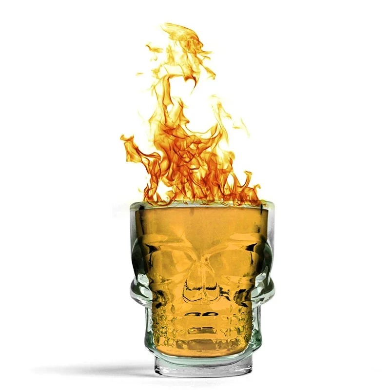 할로윈 선물 해골 머리 모양 샷잔 크리에이티브 투명 크 - Wine Vodka Beer 리뷰 및 가격