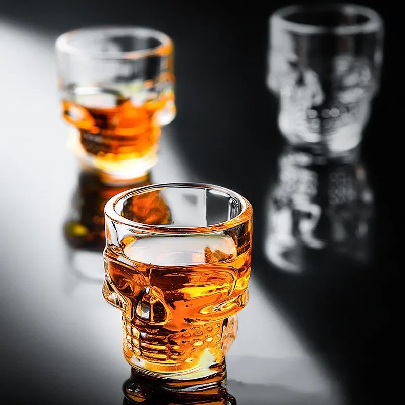할로윈 선물 해골 머리 모양 샷잔 크리에이티브 투명 크 - Wine Vodka Beer 리뷰 및 가격