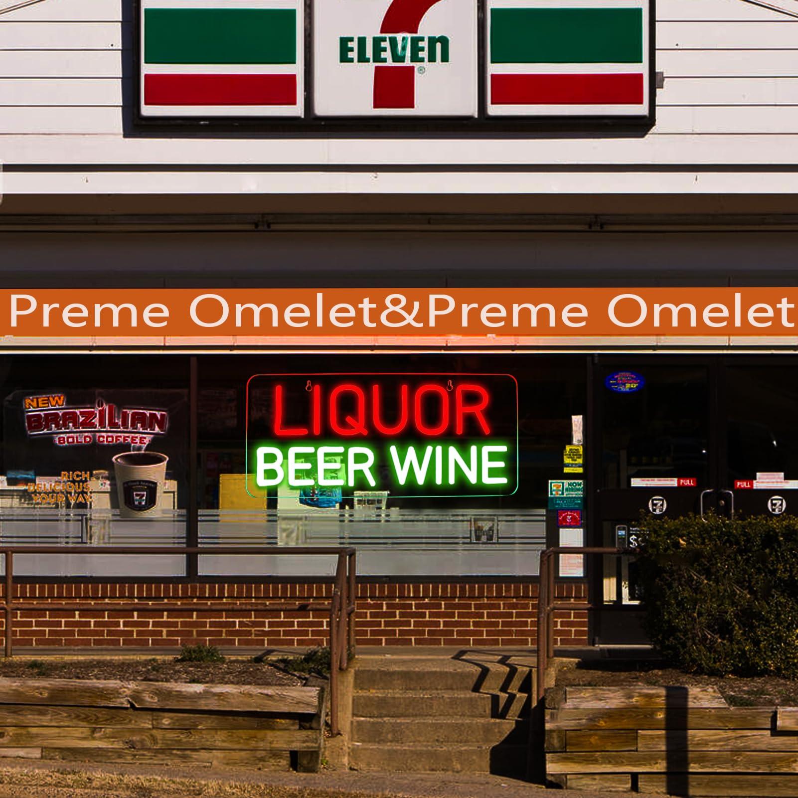 주류 맥주 와인 네온사인 벽 장식용 LED 사업체 간판 - Wine Beer Liquor Store 리뷰 및 가격
